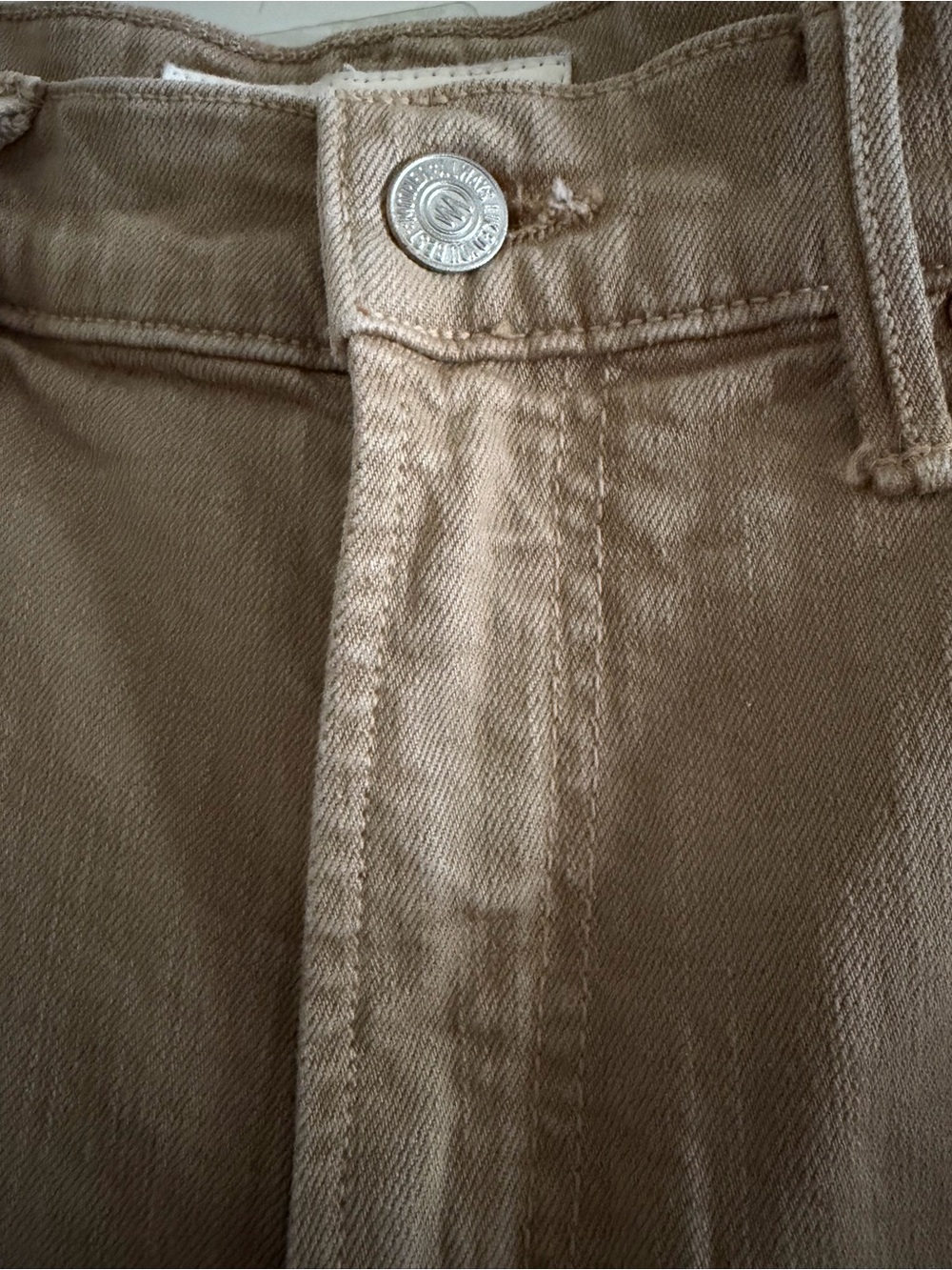 MOTHER Cropped Ankle Jeans in Light Brown - Picture 2 of 9